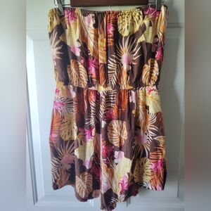 🌴 Tropical Halter top romper size large